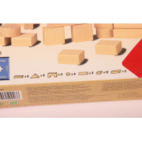 Houten blokken blank